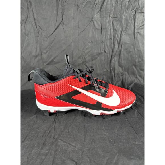 Nike Alpha Huarache 4 Keystone Baseball Shoes Mens 11.5 Cleats New Red Black - Picture 2 of 9